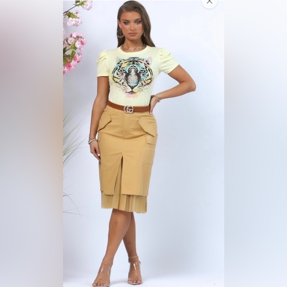 NWT Cargo Tulle Split Skirt